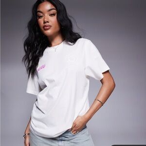 HUGO White shirt Short Sleeve Tee with Graphic Detail new small unisex